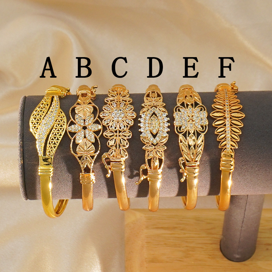 Ethnic Fashion In Dubai - 1Pcs Dubai Flower Zirconium Inlaid Stone