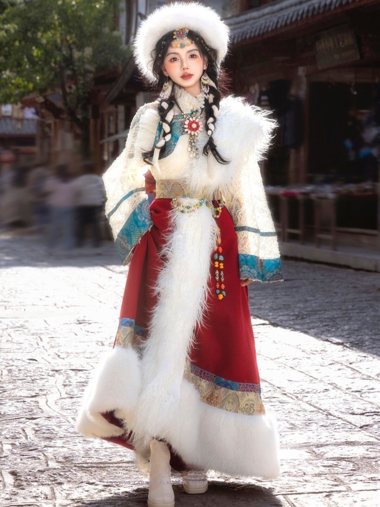 Tibetan Ethnic Women's New Sty - Ethnic Fashion Photography recension och pris