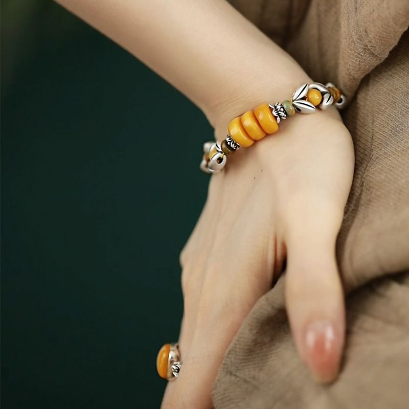 Yellow Disc Round Bead Spacer  - Ethnic Wear Fashion Designer recension och pris