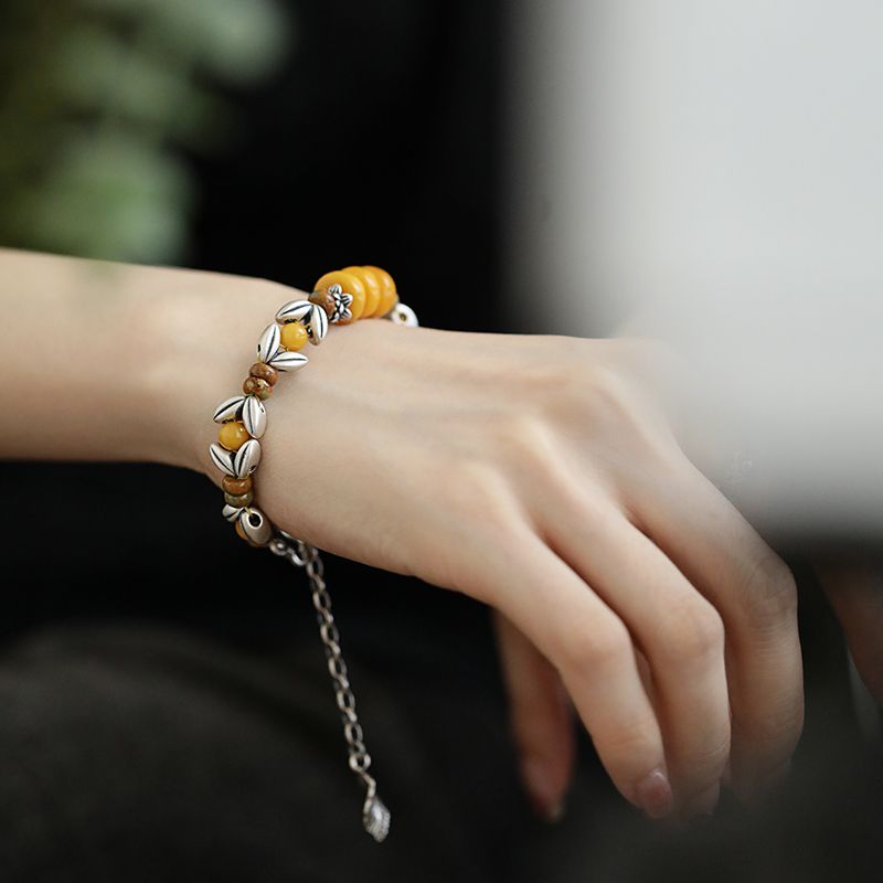 Yellow Disc Round Bead Spacer  - Ethnic Wear Fashion Designer recension och pris