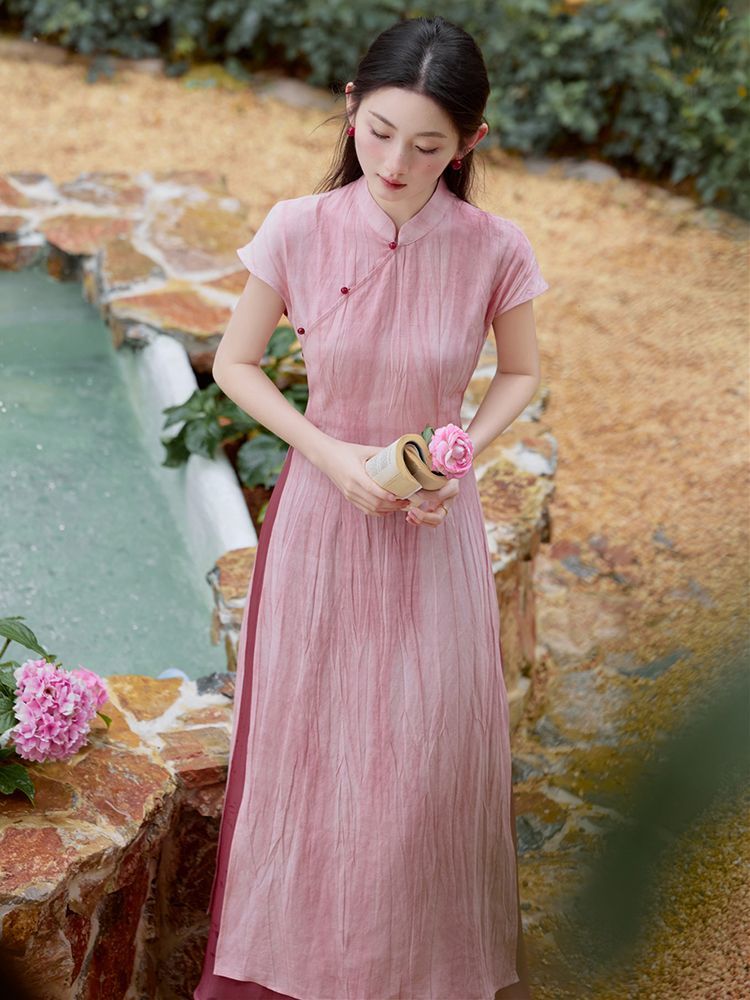 Spring summer vietnam aodai ch - Ao Dai Vietnam Dress recension och pris