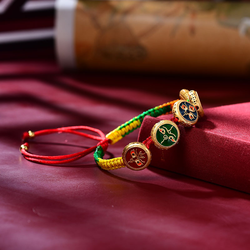Tibetan Bracelet Hand Woven Ro - Ethnic Fashion Way recension och pris
