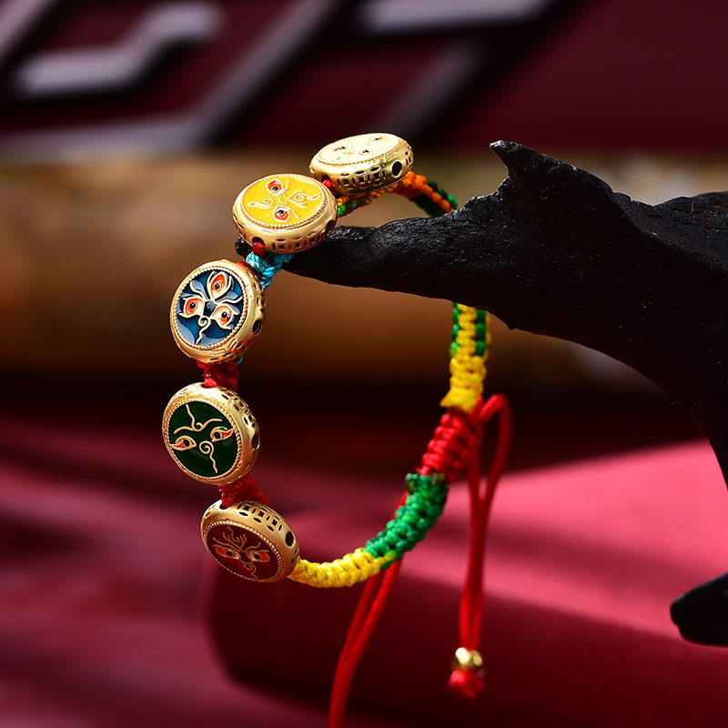 Tibetan Bracelet Hand Woven Ro - Ethnic Fashion Way recension och pris