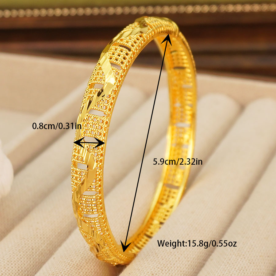1Pcs Gold Tone Peacock Carved  - Ethnic Fashion In Dubai recension och pris