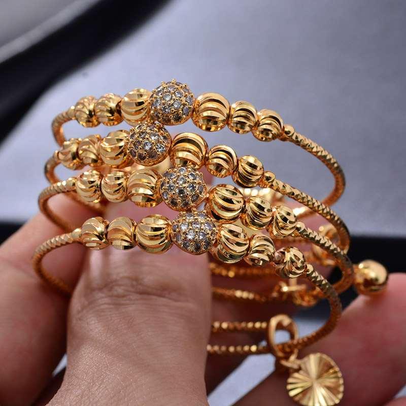 24K 4pcs Ethnic Bead Gold Colo - Ethnic Fashion In Dubai recension och pris