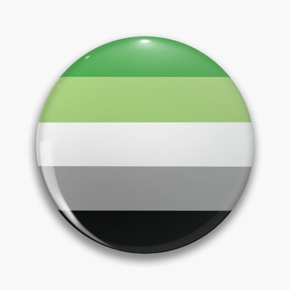 Aromantic Flag Pin Buttons Bro - Ethnic Modern Fashion recension och pris