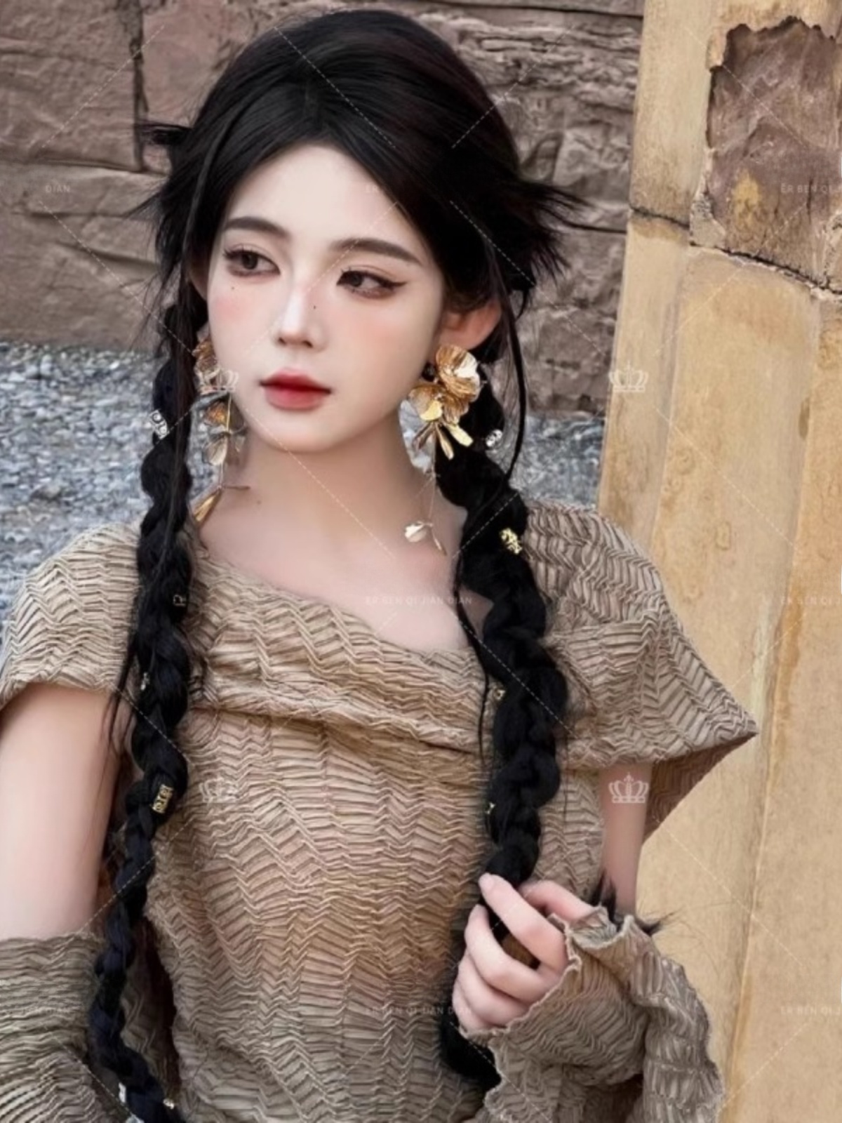 Desert  Themed Long Dress Wome - Ethnic Fashion Photography recension och pris