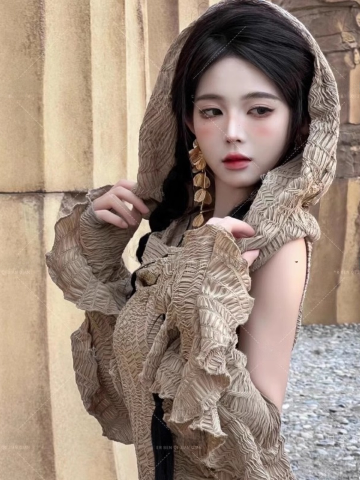 Desert  Themed Long Dress Wome - Ethnic Fashion Photography recension och pris