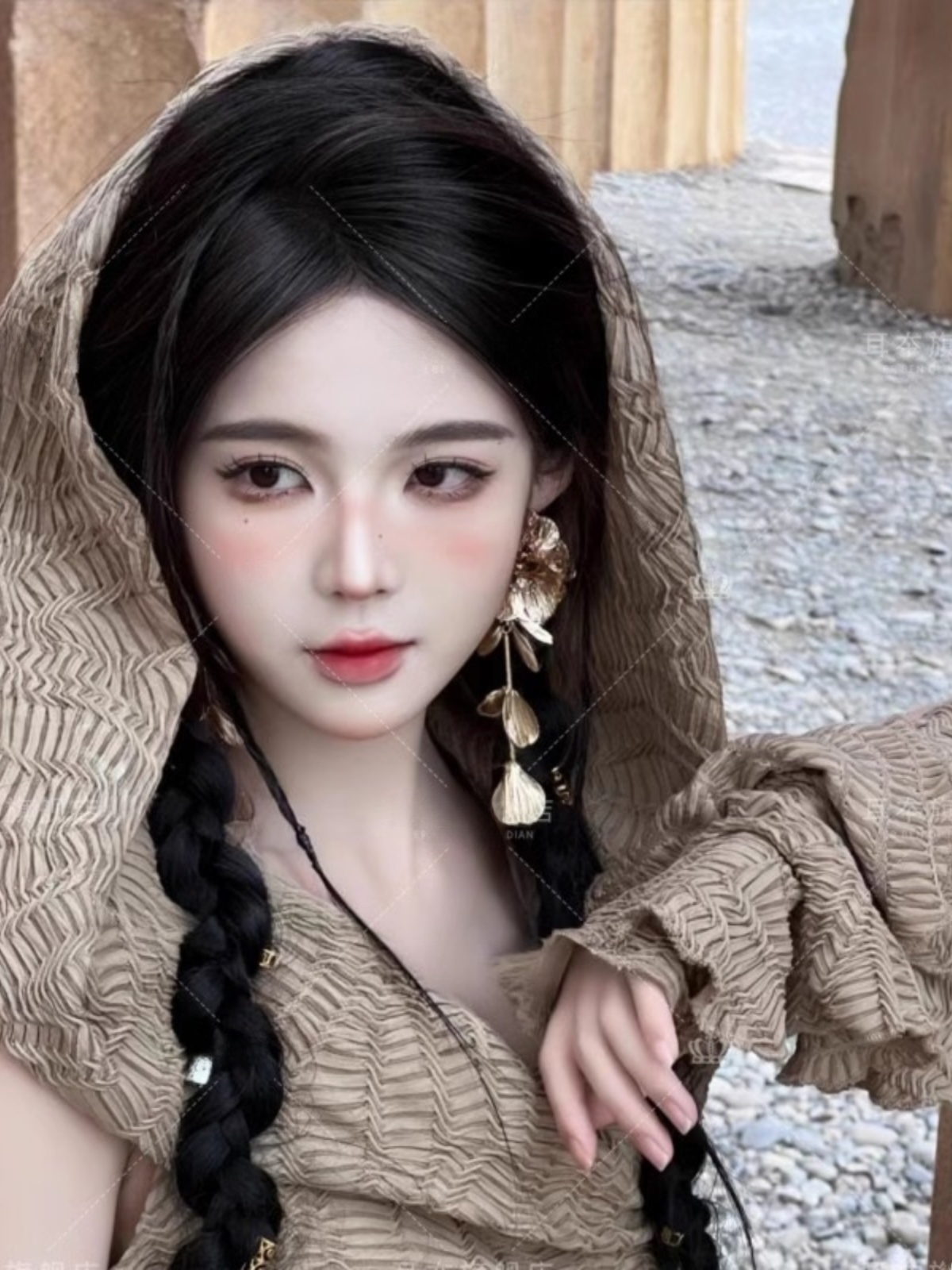 Desert  Themed Long Dress Wome - Ethnic Fashion Photography recension och pris