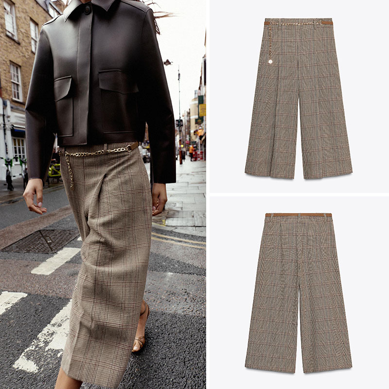 High Waist Loose Plaid Long Ca - Ethnic Clothing & Online Fashion Store Khaadi Pk recension och pris
