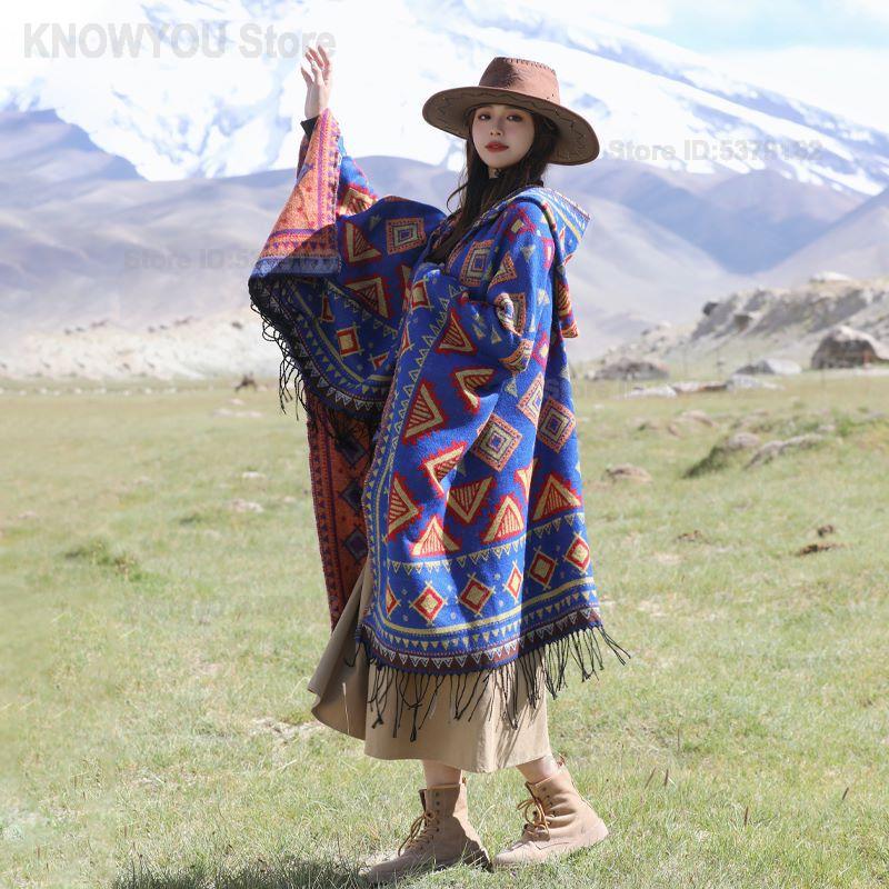 Women's Ethnic Style Hooded Cl - Ethnic Fashion Photography recension och pris