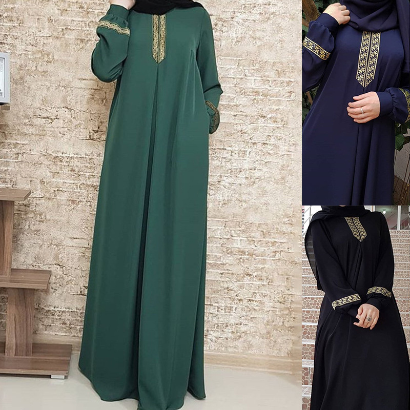 Muslim Ethnic Style Print Abay - Ethnic Fashion In Dubai recension och pris