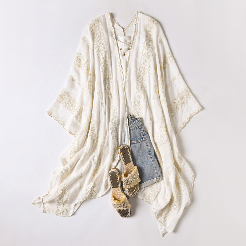 Retro Holiday Shawl Warm Flora - Ethnic Fashion Photography recension och pris