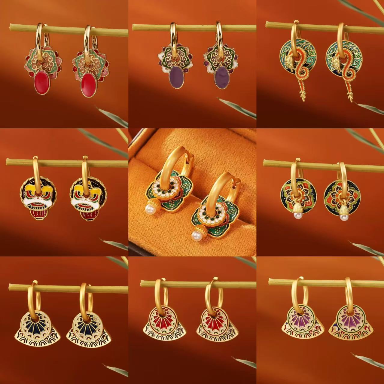 S925 New Chinese-style Earring - Ethnic Fashion Way recension och pris