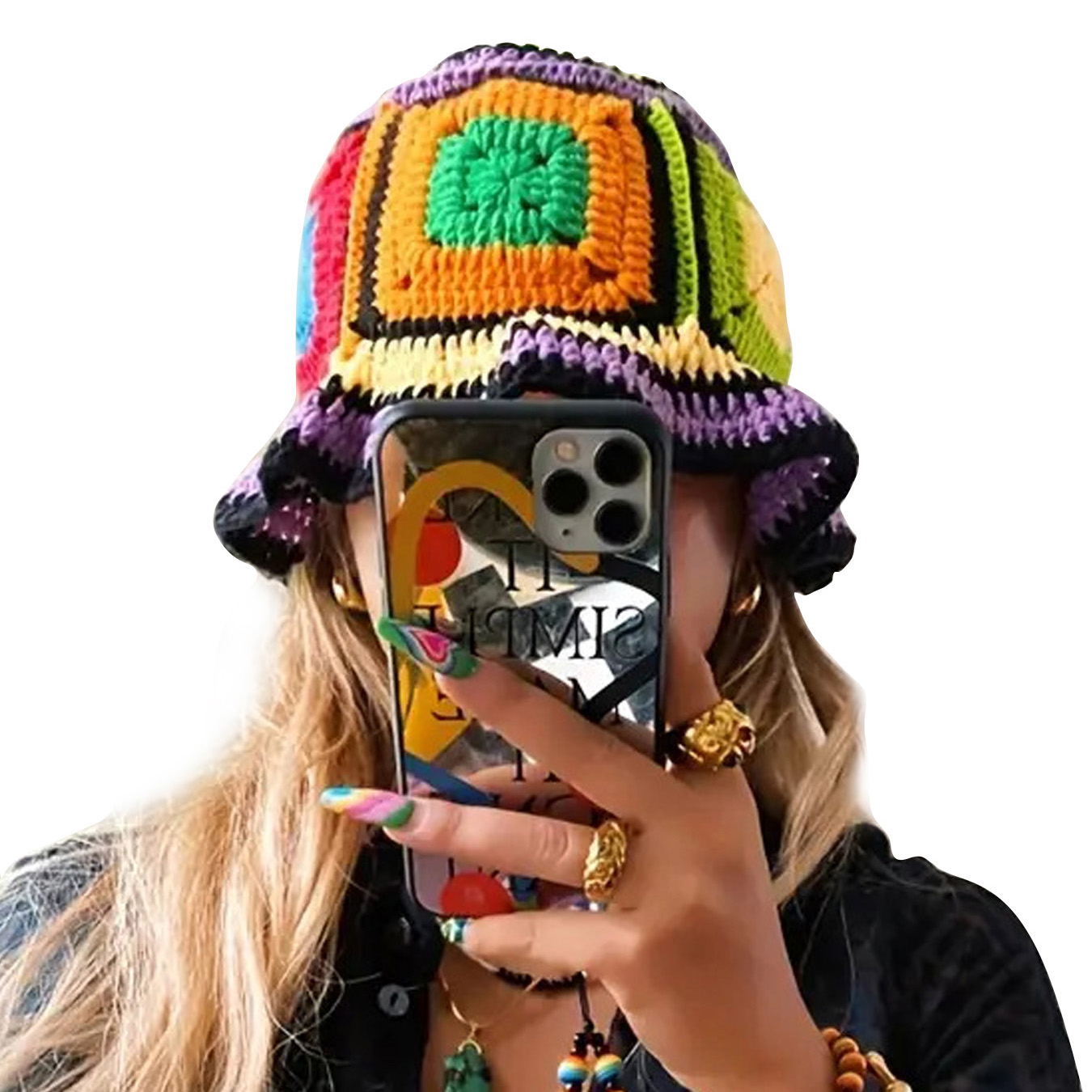 Purple-Edged Zuma Hat, Hand-Kn - Ethnic Wear Fashion Designer recension och pris