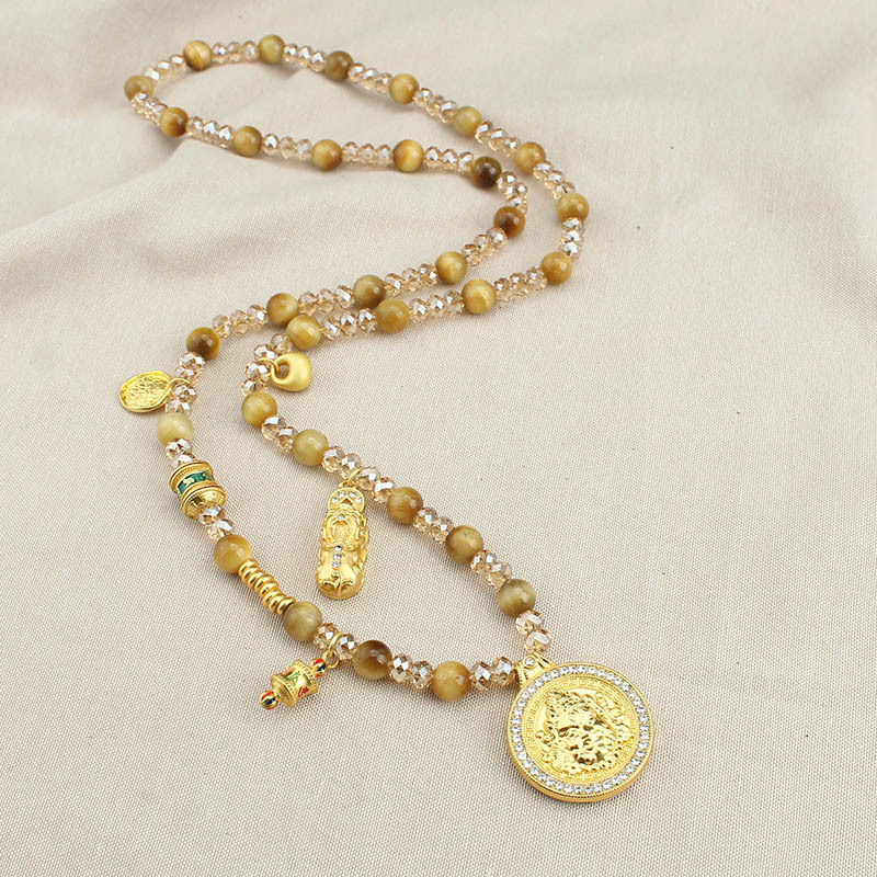 Golden Tiger's Eye Stone Beade - Ethnic Fashion Way recension och pris