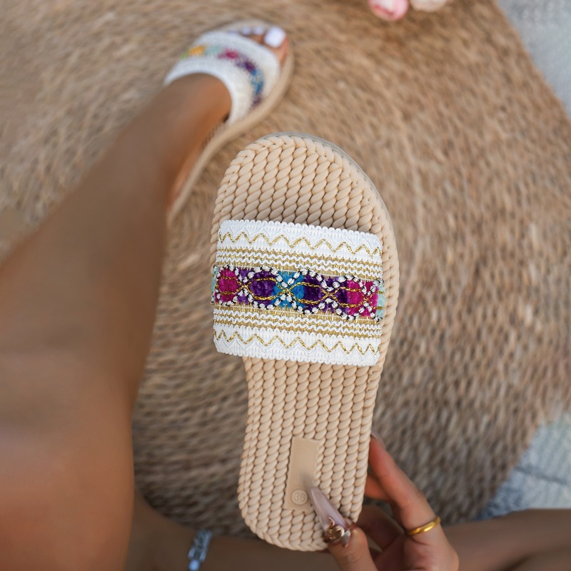 Women Slippers Outdoor Flat De - Ethnic Modern Fashion recension och pris